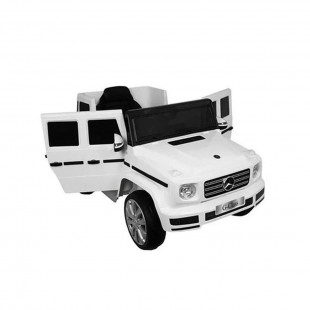 CARRO ELETRICO MERCEDES G FORCE M6 4X4 SD/AUX 12V BRANCO