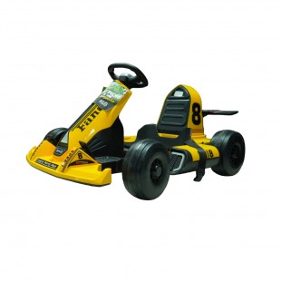 CARRO ELETRICO KARTING 8 BT/USB/AUX AMARELO