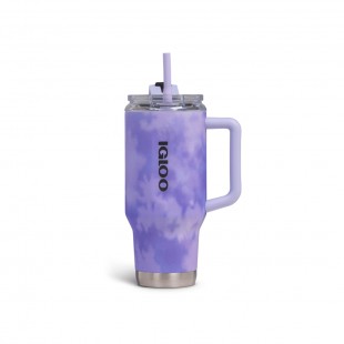 GARRAFA TERMICA IGLOO 950ML ICE DYE PURPLE COM TAMPA E CANUDO