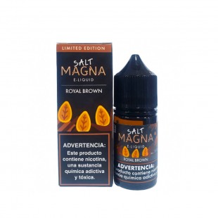 JUICE VAPE E. LIQUID SALT MAGNA ROYAL BROWN 35MG 30ML