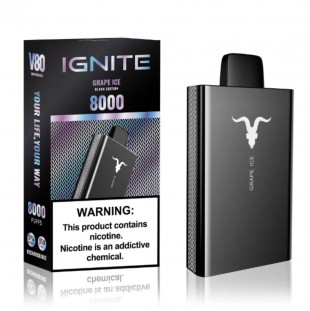 CIGARRO DESC POD IGNITE V80 8000PUFF GRAPE ICE 5% 12ML METAL