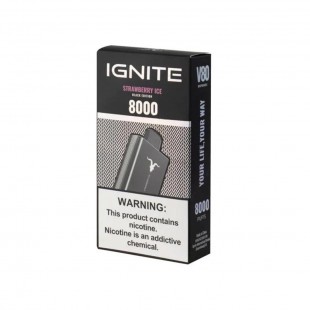 CIGARRO DESC POD IGNITE V80 8000PUFF STRAWBERRY ICE