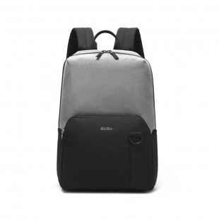 MOCHILA KOLKE ESSENTIAL KVM-655 PRETO/CINZA CLARO