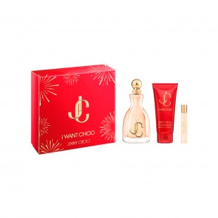 JIMMY CHOO I WANTCHOO LE PARFUM KIT FEM 100ML+7.5ML+BODY 100ML 