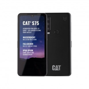 CELULAR CAT S75 5G 6+128GB PRETO PROVA D'AGUA