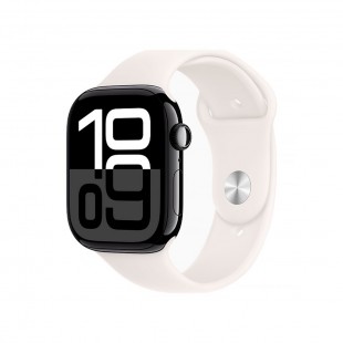 RELOGIO APPLE WATCH S10 46MM MWX13LW/A GPS JET BLACK/SPORT ROSE M/L