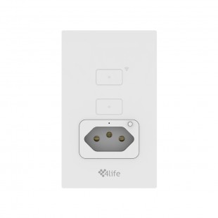 TOMADA SMART 4 LIFE FLT12GWW 2 GANG WIFI WITHE BIVOLT