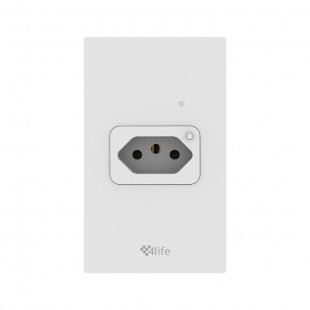 TOMADA SMART 4 LIFE FLS1BRW WIFI WITHE BIVOLT