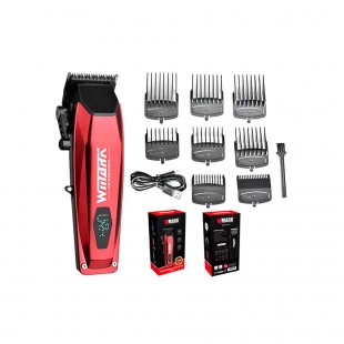MAQUINA CABELO WMARK NG-125 HAIR CLIPPER BIVOLT VERMELHO