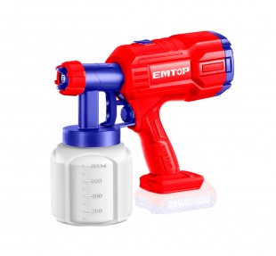 PISTOLA PARA PINTURA BATERIA EMTOP ELSG20256 800ML