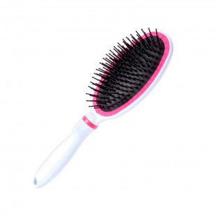 ESCOVA CORPUS BELLATRIX OVAL BRANCO/ROSA