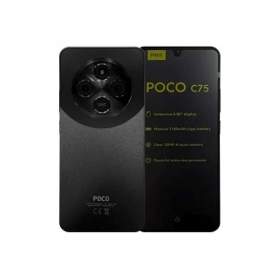 CELULAR XIAOMI POCO C75 4G 6+128GB GLOBAL BLACK