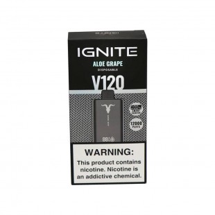 CIGARRO POD IGNITE V120 12000PUFF ALOE GRAPE