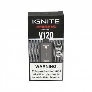 CIGARRO POD IGNITE V120 12000PUFF STRAWBERRY RAZZ