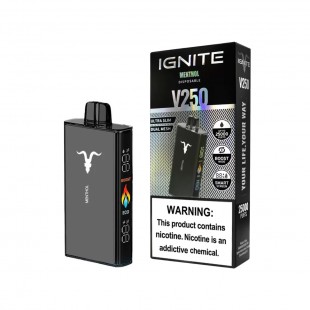 CIGARRO POD IGNITE V250 25000PUFF BLACK MENTHOL