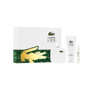LACOSTE L.12.12 BLANC KIT MEN 100ML+SHOWER GEL+7.5ML EDT