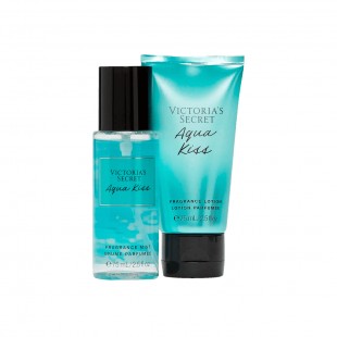 KIT VICTORIA'S SECRET AQUA KISS SPLASH+LOÇAO 75ML