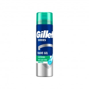 ESPUMA BARBEAR GILLETTE SHAVE GEL SMOOTING SENSITIVE 200ML