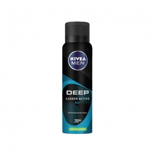 DESODORANTE NIVEA AEROSOL DEEP CARBON ACTIVO BEAT 150ML
