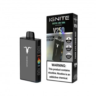 CIGARRO POD IGNITE V250 25000PUFF SILVER CACTUS LIME SODA