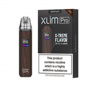 VAPE OXVA XLIM POD PRO X-TREME FLAVOR KIT BROWN WOOD 2ML