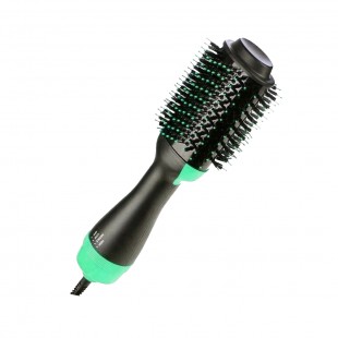 ESCOVA SECADORA ONE STEP ZAK MDL-5250 2EM1 PRETO/VERDE 110V