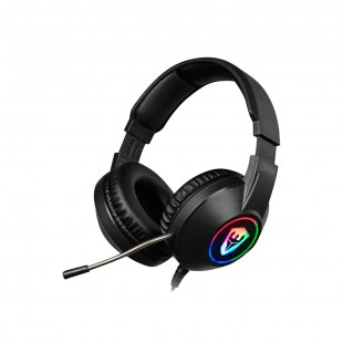 FONE COM MICROFONE SATELLITE GH-331 KING FIGHT RGB PRETO