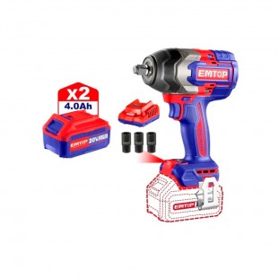 PARAFUSADEIRA IMPACT BATERIA EMTOP 1/2 ECIWL2085 2 BATERIAS 220V