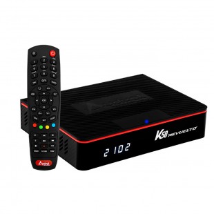 BOX AUDISAT K50 REVUELTO FULL HD/IPTV/WIFI PRETO SEM GARANTIA DE SINAL