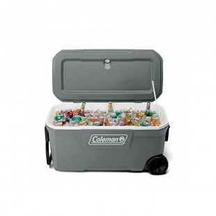 CAIXA TERMICA COLEMAN 100QT 94.6LTS CINZA COM RODAS