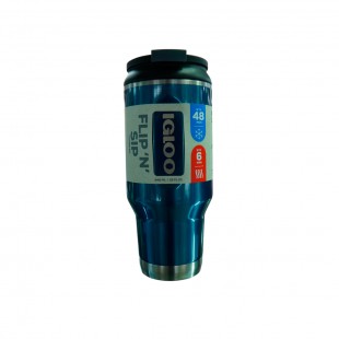 GARRAFA TERMICA IGLOO 946ML SSTL TRVL MUG MODERN BLUE C/TAMPA