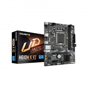PLACA MÃE 1700 12¦ GIGABYTE H610M-K V2 S/R/V/HDMI/DVI/M.2/DDR5/MATX