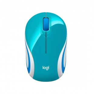 MOUSE WIR LOGITECH M187 CELESTE/BRANCO 910-005363