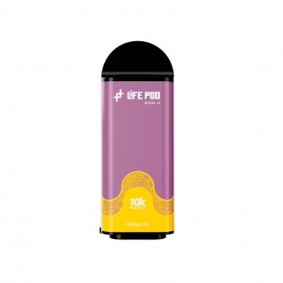 VAPE CARGA LIFE POD ECO II CARTRIDGE 10000 PUFF PASSION MANGO ICE