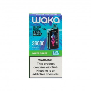 CIGARRO POD WAKA ICE BLAST 36000PUFF WHITE GRAPE