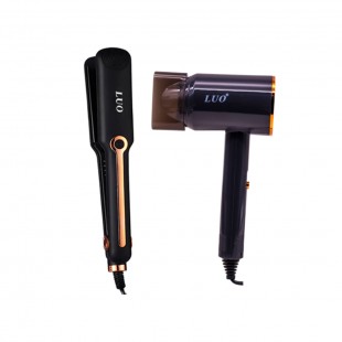 KIT SECADOR + PRANCHA LUO LU-4654 220V