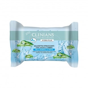 DESMAQUILANTE CLINIANS HYDRA PLUS TOALLITAS 25 PZ