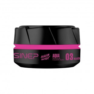 POMADA MODELADORA SINEP HAIR WAX AQUA BLACK 03 150ML 