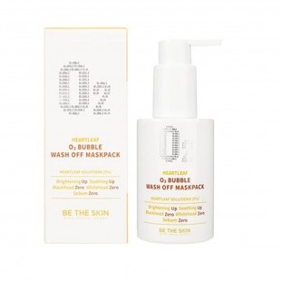 MASCARA FACIAL BE THE SKIN HEARTLEAF 02 BUBBLE WASH OFF MASKPACK 120G