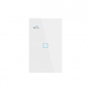 INTERRUPTOR SMART 4LIFE FLT1SWW TOUCH COM 1 INTERRUPTOR WITHE C/WIFI