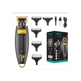 APARADOR DE PELO VGR V-192 PRETO DOURADO CARREGAVEL 5V/USB 