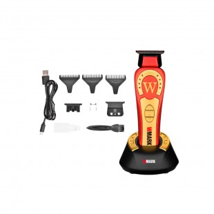 MAQUINA CABELO WMARK NG-8230 HIGH SPEED DETAIL TRIMMER VIVOLT RED 