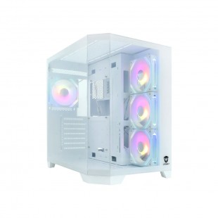GABINETE SATELLITE GAMER K903 4 FAN E-ATX WHITE