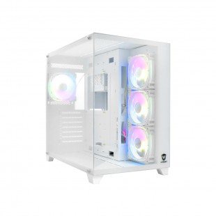 GABINETE SATELLITE GAMER K897 4 FAN E-ATX WHITE