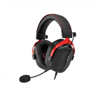 FONE COM MICROFONE REDRAGON CYBILL H312 PRETO/VERMELHO