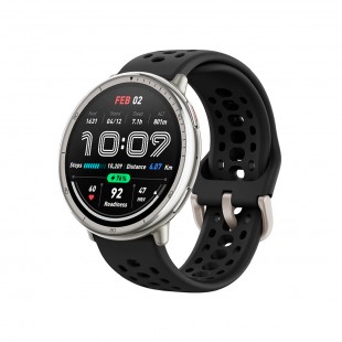 RELOGIO AMAZFIT ACTIVE 2 A-2437 ROUND PREMIUM BLACK/LEATHER 