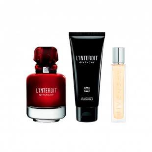 GIVENCHY L'INTERDIT ROUGE KIT FEM 80ML EDP+BODY 75ML+12.5 