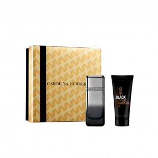 CAROLINA HERRERA 212 VIP BLACK ELIXIR KIT MEN 100ML EDP+GEL 