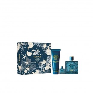VERSACE EROS KIT MEN 100ML PARFUM +5ML+SHOWER GEL