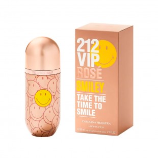 CAROLINA HERRERA 212 VIP ROSE SMILEY FEM 80ML EDP 